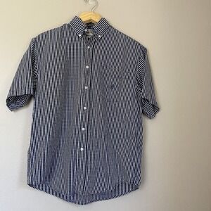 Walt Disney World Men's Size M Button Down‎ Short sleeve shirt Mickey Mouse